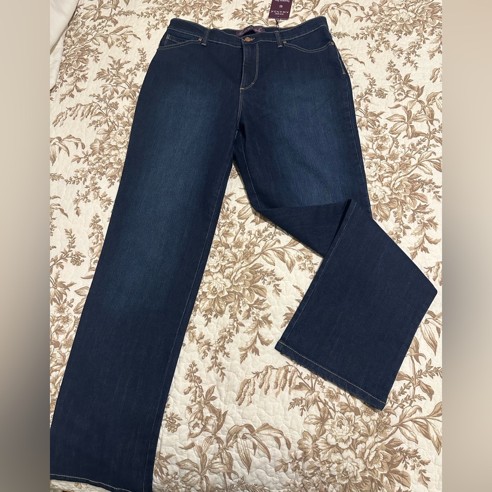 Gloria Vanderbuilt  AMANDA Indigo Women's  Jeans size 12 average
